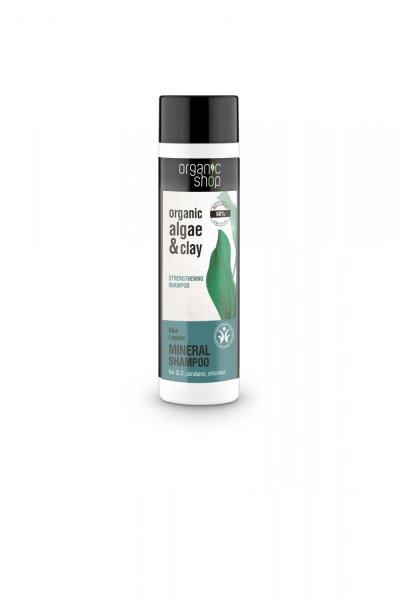Organic Shop bio erősítő és hajhullás elleni sampon algával és
citromfűvel 280 ml