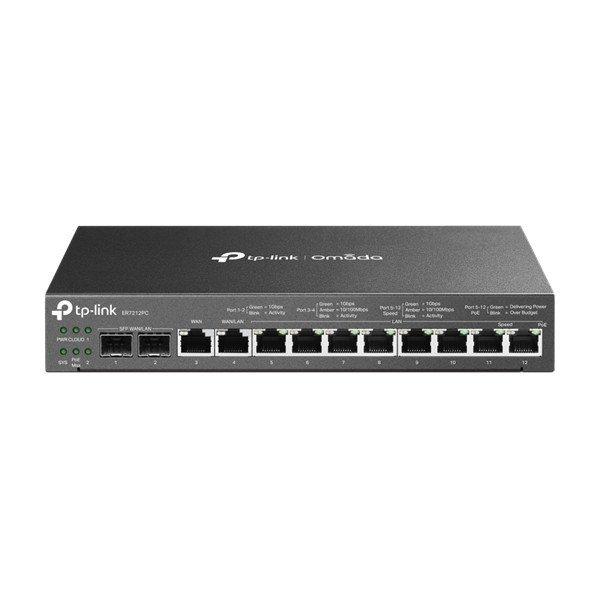 TP-LINK Vezetékes VPN Router 1xWAN(1000Mbps) + 1xWAN/LAN(1000Mbps) +
8xLAN(1000Mbps) + 2xSFP WAN/LAN(1000Mbps), ER7212PC