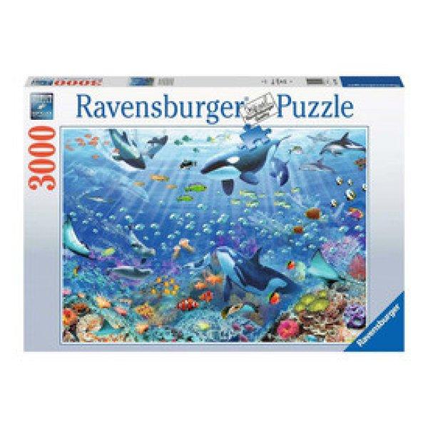Ravensburger Puzzle 3000 db - Színes víz alatti szórakozás