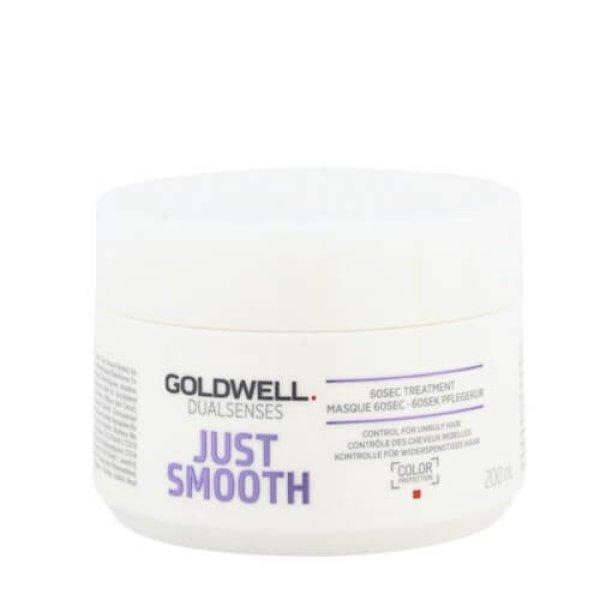 Goldwell Simító maszk rakoncátlan hajra Dualsenses Just Smooth
(60 SEC Treatment Mask) 200 ml