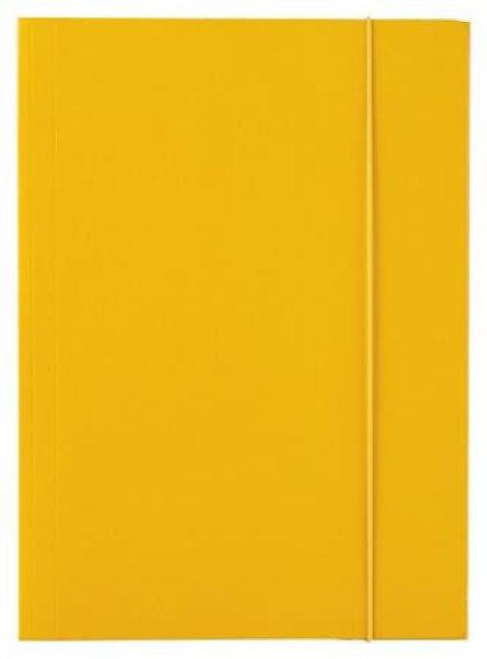 Gumis mappa, 15 mm, karton, A4, ESSELTE "Economy", sárga