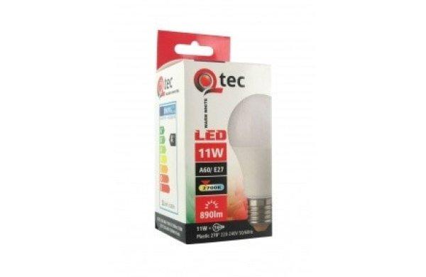 Qtec LED E27 11W A60 2700K (meleg fehér) 890lm