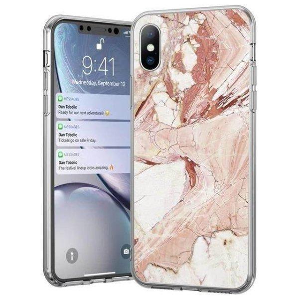 Wozinsky Marble TPU tok Samsung Galaxy A31 rózsaszín telefontok