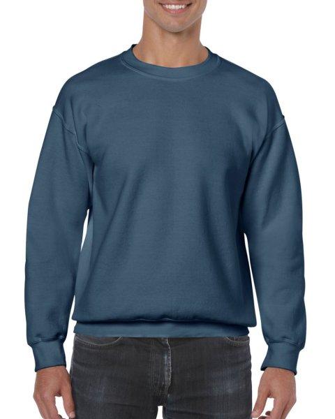 Kereknyakú körkötött pulóver, Gildan GI18000, Indigo Blue-L