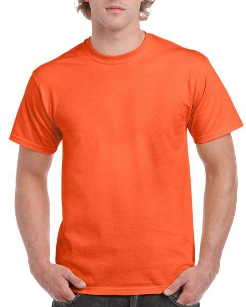 Előmosott kerek nyakkivágásu ultra póló, Gildan GI2000, Orange-3XL
