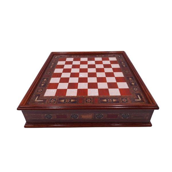 IdeallStore® sakkjáték, Chess Master, 30x30 cm, fa, barna, szállítótáska