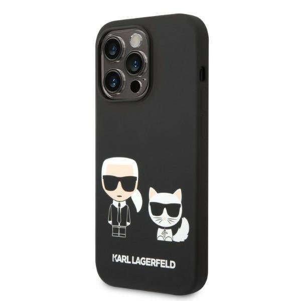 Apple iPhone 14 Pro Karl Lagerfeld Silicone Karl & Choupette Magsafe tok -
KLHMP14LSSKCK, Fekete