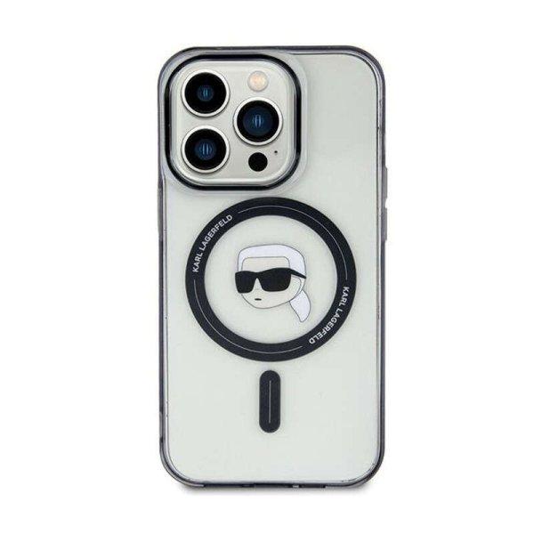 Karl Lagerfeld IML Karl Head MagSafe - iPhone 15 Plus telefontok (Transparent)