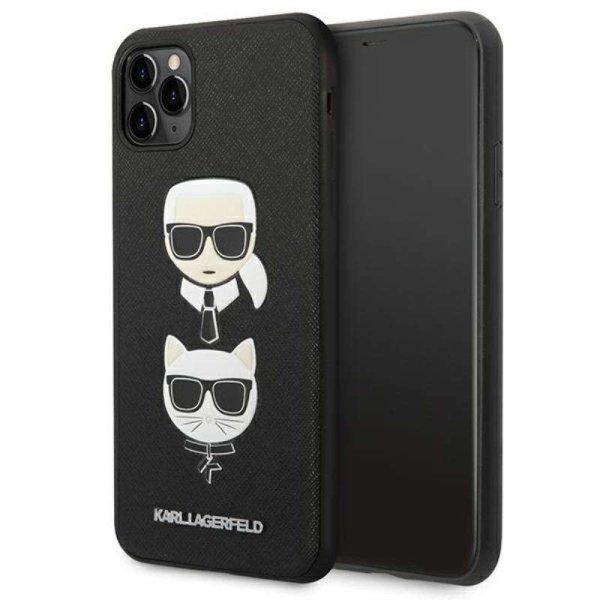 Karl Lagerfeld Saffiano Karl & Choupette Heads - telefontok iPhone 11 Pro Max
fekete