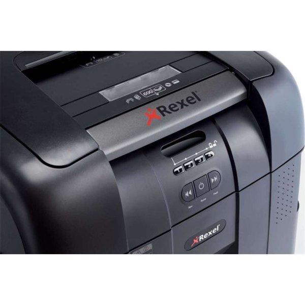 Rexel Auto+ 600X iratmegsemmisítőgép max: 600 lap, 4X40mm konfetti, 80l
tartály 2103500EUA
