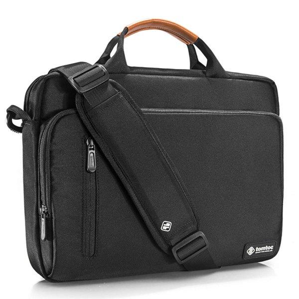 Tomtoc - Defender laptop táska (A43D3D1) - vállpánttal, ultra védelemmel, 14
centiméteres - fekete (KF2313589)