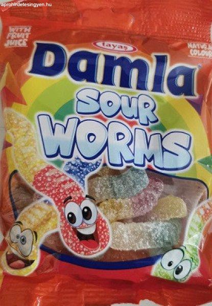 Damla 80G Gummy Sour Worms Vegyes Gumicukor cukoral Megszorva