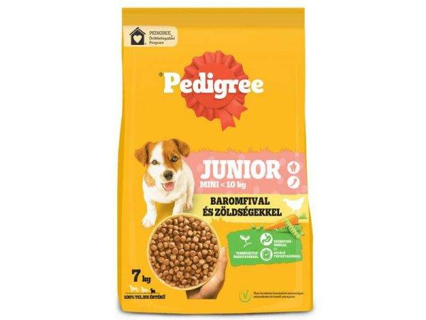 Pedigree 7 kg Junior S baromfi&zöldség kistestű kölyök kutyáknak 460468