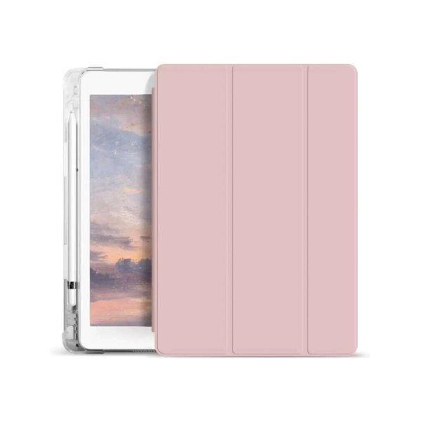 Smart Book tok pencil tartóval és teljesen átlátszó szilikon hátlappal
pink Ipad Air 10,9
