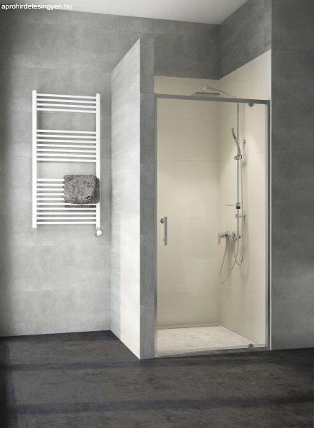 Zuhanykabin ajtó állítható szélesség 89-91 cm között 185 cm magas, króm