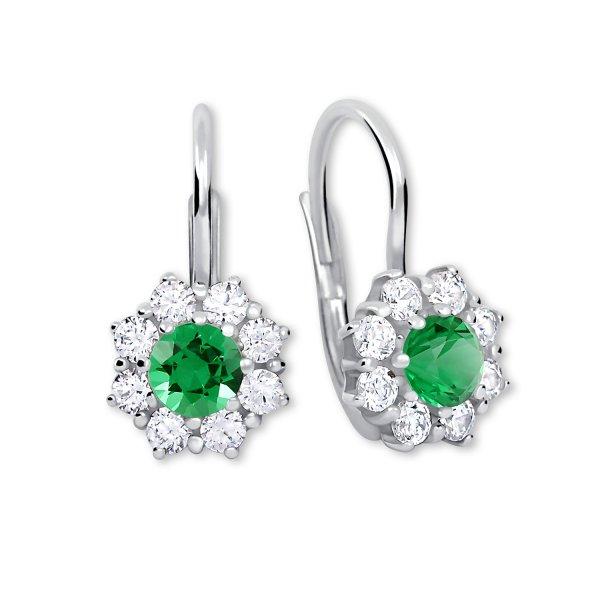 Brilio Silver Ezüst fülbevaló kristályokkal 436 001 00322 04
- zöld