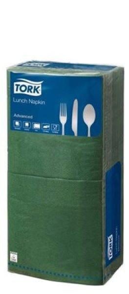 Szalvéta, 1/4 hajtogatott, 2 rétegű, 32x32 cm, Advanced, TORK
"Lunch", sötétzöld