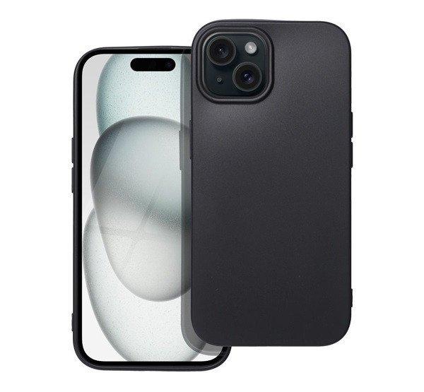Forcell Soft Apple iPhone 15 szilikon tok, fekete