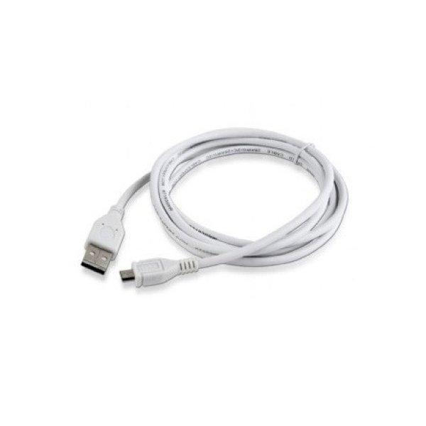 Gembird USB-A 2.0 -> USB-B 2.0 micro M/M adatkábel 1.8m fehér