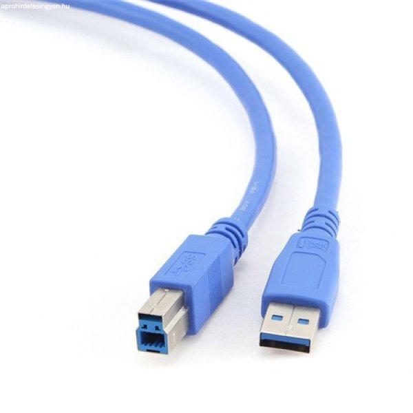 Gembird USB-A 3.0 -> USB-B 3.0 M/M adatkábel 3m kék