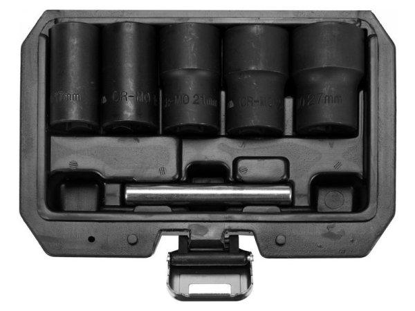 YATO Sérült csavar kiszedő dugókulcs készlet 6 részes 1/2" 17-27 mm
CrMo