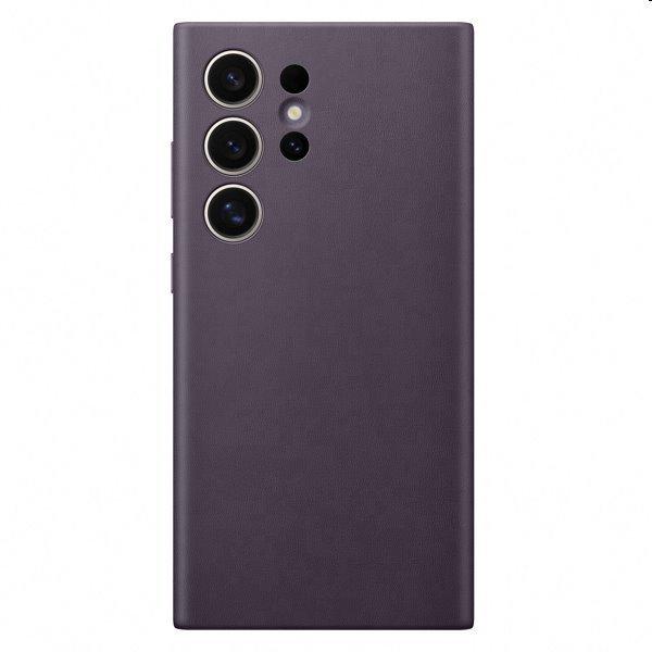 Leather Cover tok Samsung S24 Ultra számára, dark violet - GP-FPS928HCAVW