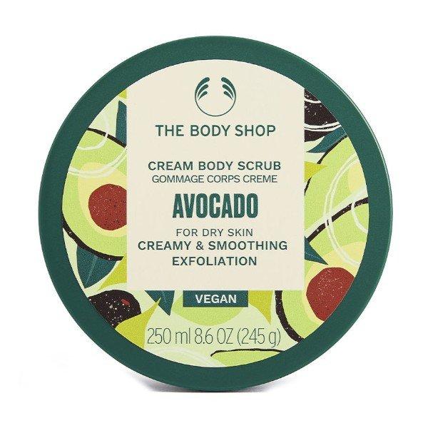 The Body Shop Simító testradír száraz bőrre Avocado
(Body Scrub) 240 ml