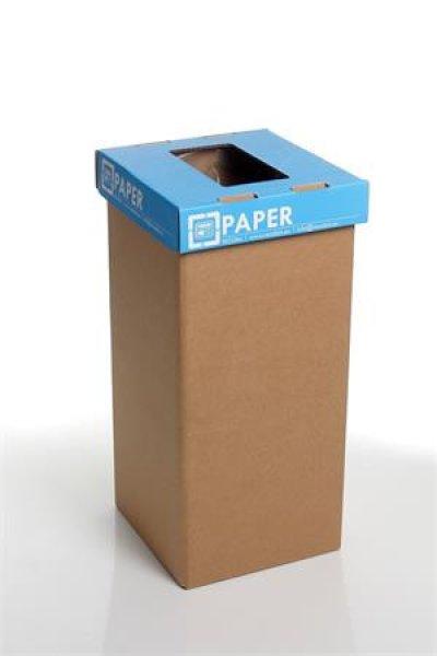 Szelektív hulladékgyűjtő, újrahasznosított, angol felirat, 20 l, RECOBIN
"Mini", kék