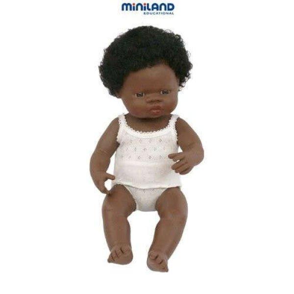 Afrikai lány baba Miniland 38 cm