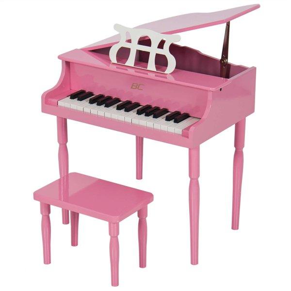 Ideallstore Music Baby akusztikus zongora, fa, 30 kulcs, rózsaszín