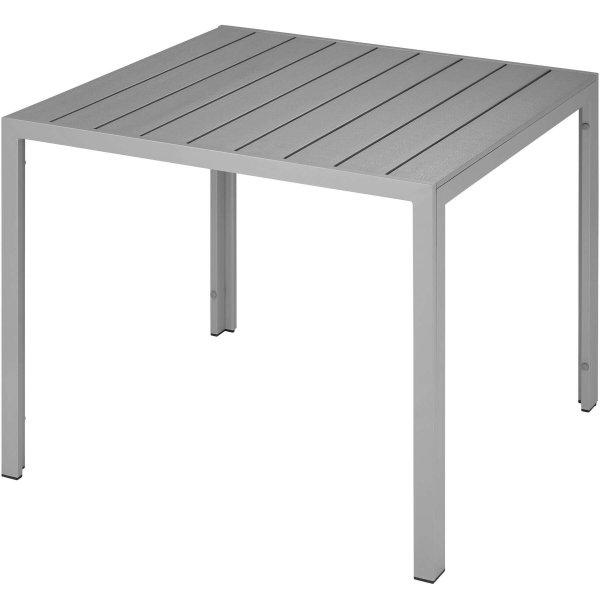Alumínium Maren kerti asztal állítható magasságú lábakal 90x90x74,5cm