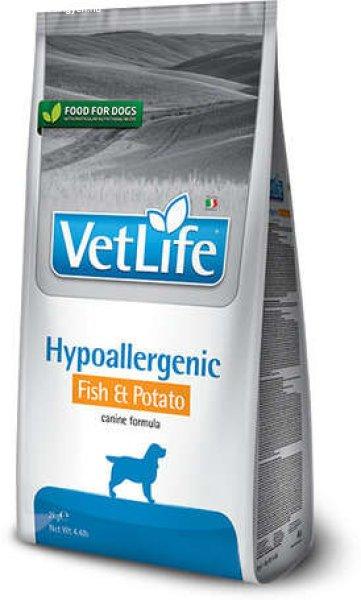 Vet Life Natural Diet Dog Hipo Fish & Potato 12 kg