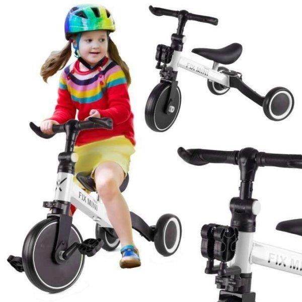 Multifunkcionális Gyermek Tricikli, Futóbicikli 3-1Fehér