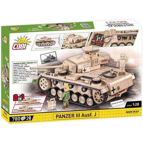 Cobi Panzer III Ausf.J építőkészlet, Tankgyűjtemény, 2562, 780 részes