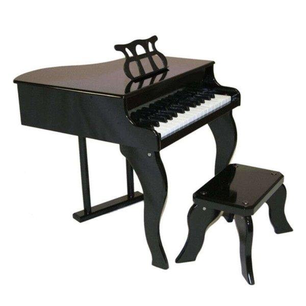 Ideallstore Music Baby akusztikus zongora, fa anyag, 30 kulcs, fekete