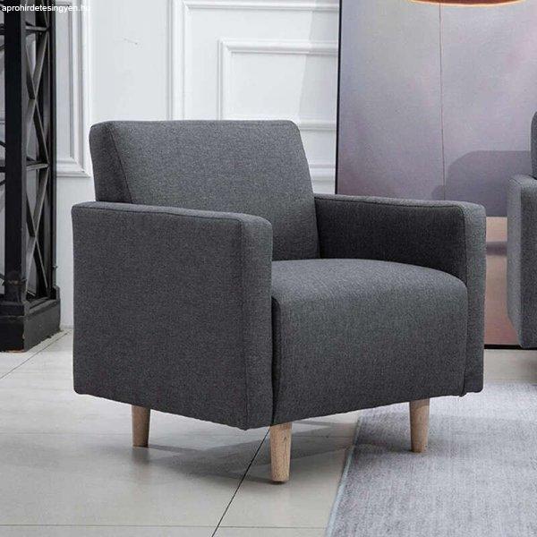 BeComfort kényelmes skandináv stílusú szövet szürke fotel 70x61x71cm
FUR-1657-1
