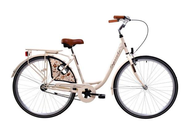 Capriolo Diana 1 sebességes női kontrás városi kerékpár 18" Krém