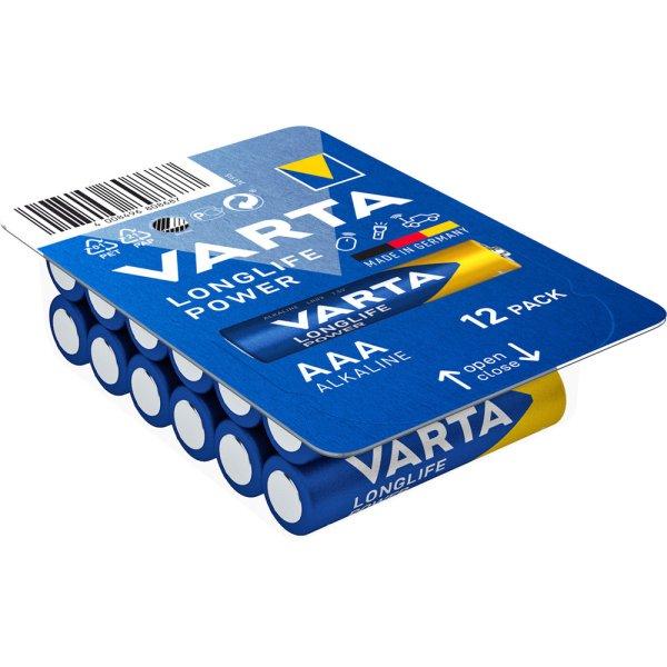 Elem AAA mikro LR03 Longlife Power BigBox 12 db/csomag, Varta