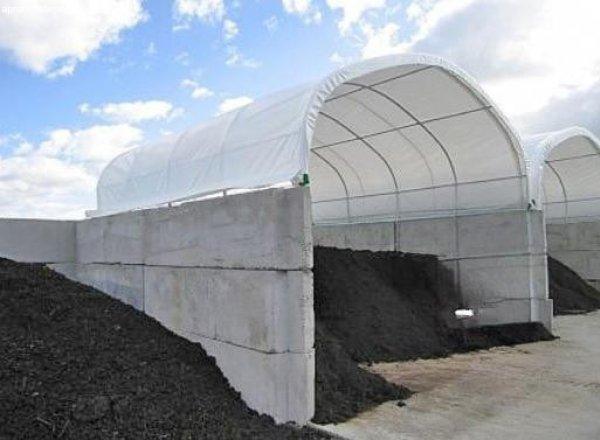 Konténer sátor  raktársátor, mezőgazdasági-ipari tároló 6x6m  ponyva PVC
 fehér