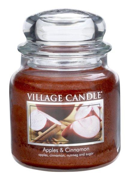 Village Candle Illatos gyertya üvegben alma-fahéj (Apple Cinnamon) 397
g