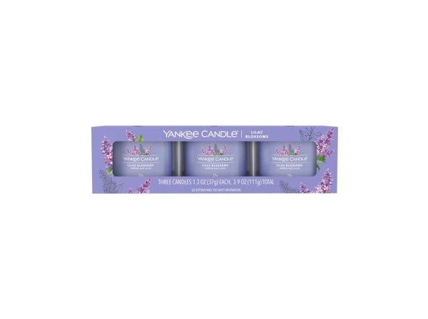 Yankee Candle Illatgyertya szett Lilac Blossoms 3 x 37 g