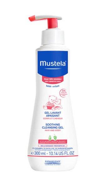 Mustela Baba nyugtató tusfürdő nagyon érzékeny
bőrre (Soothing Cleansing Gel) 300 ml