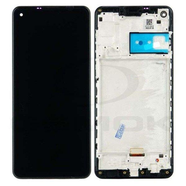 Rmore LCD kijelző érintőpanellel és előlapi kerettel Samsung Galaxy A21s
fekete