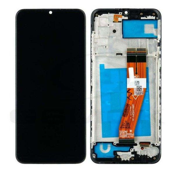 Rmore LCD kijelző érintőpanellel és előlapi kerettel Samsung Galaxy A03s
fekete