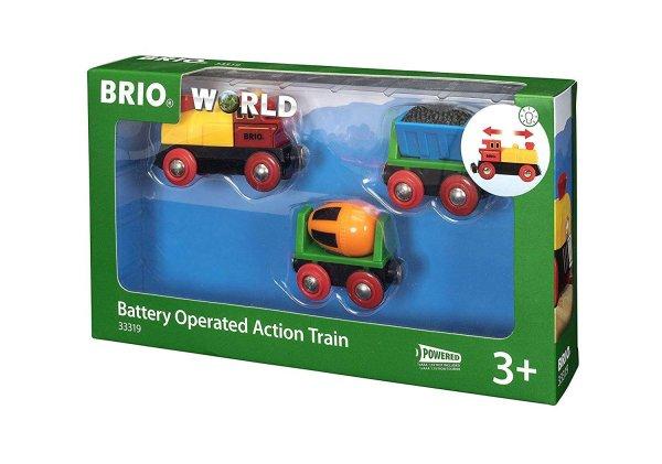 BRIO World Elemes vonat vagonokkal
