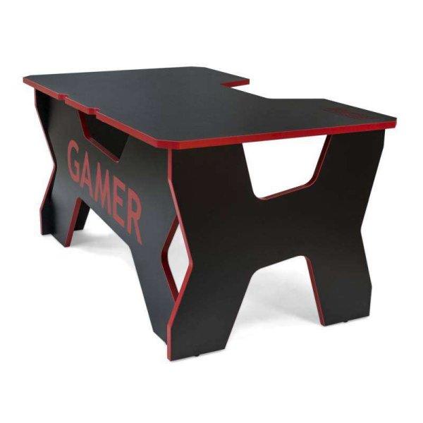 Generic Confort Gamer2DS/NR 200kg, piros szegély, fekete gamer asztal