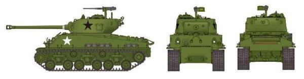 Tamiya US Tank M4A3E8 Sherman Easy Eight tank műanyag modell (1:35)
