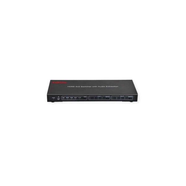 Roline 14.01.3579-1 HDMI Mátrix Switch (4 PC - 2 Kijelző)