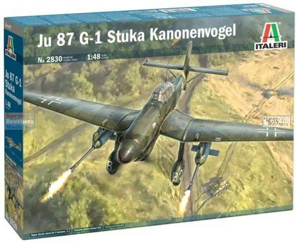 Italeri Ju-87G-1 Stuka Kanonenvogel vadászrepülőgép műanyag modell (1:48)