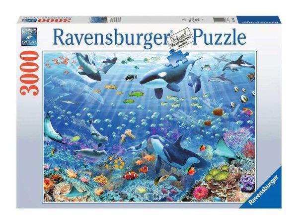 Ravensburger Puzzle 3000 db - Színes víz alatti szórakozás